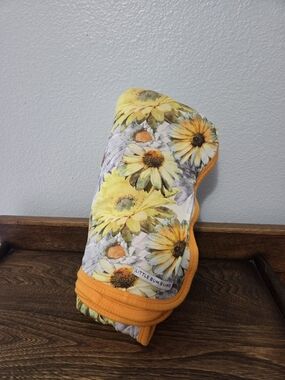 Kids Sunflower Print Bamboo Blanket